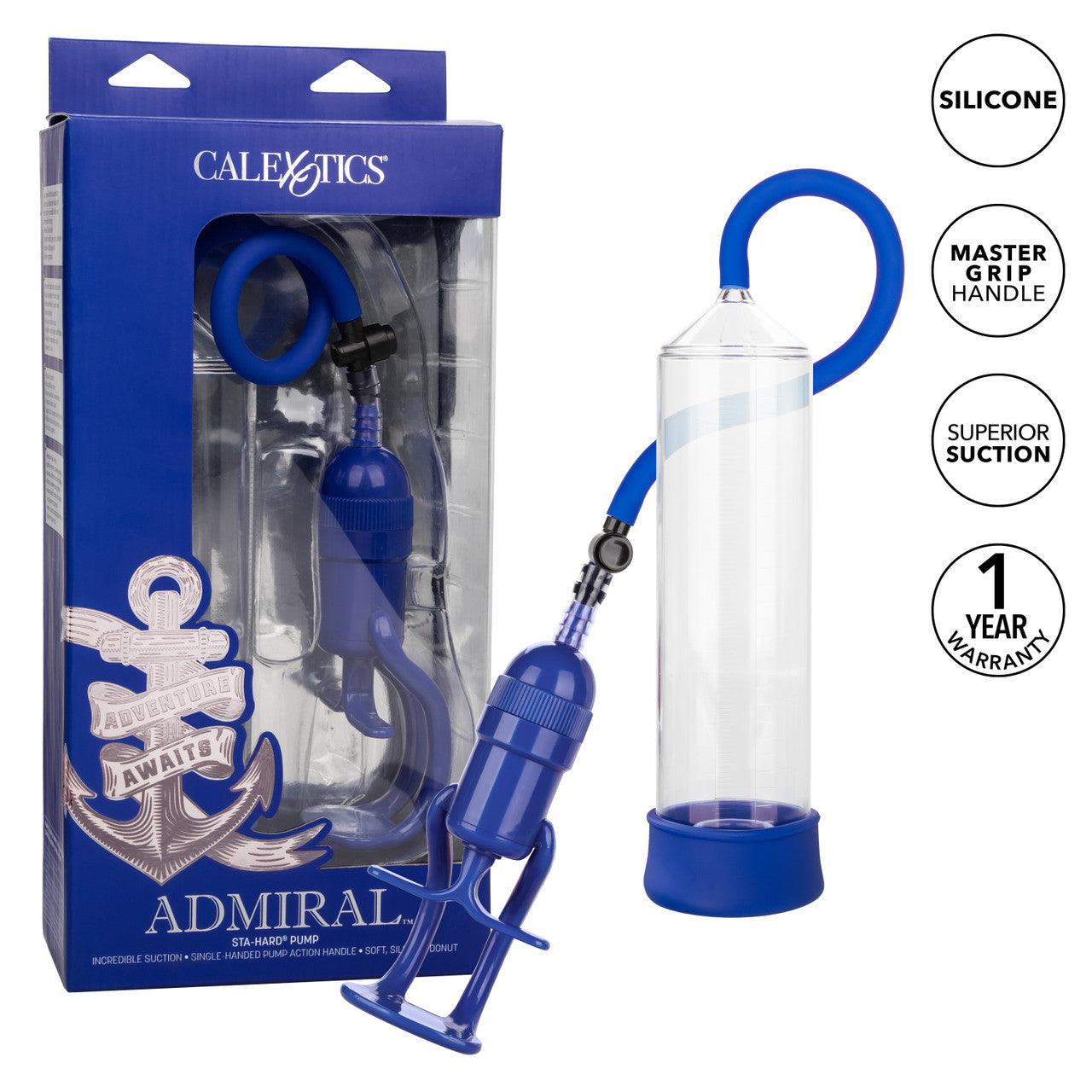 CalExotics Admiral™ Sta-Hard® Manual Penis Pump