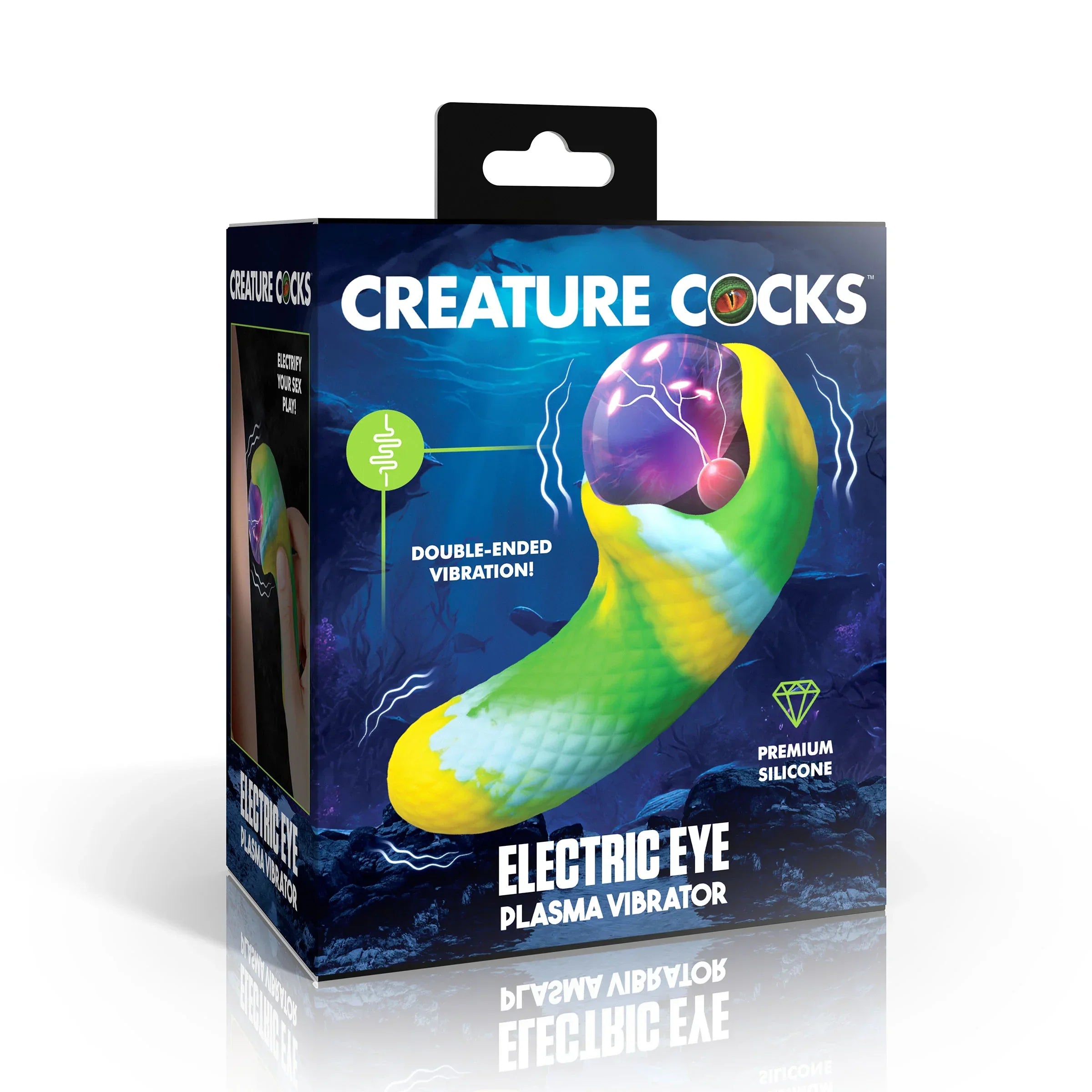 Creature Cocks Electric Eye Plasma Rechargeable Silicone Light-Up Vibrator
