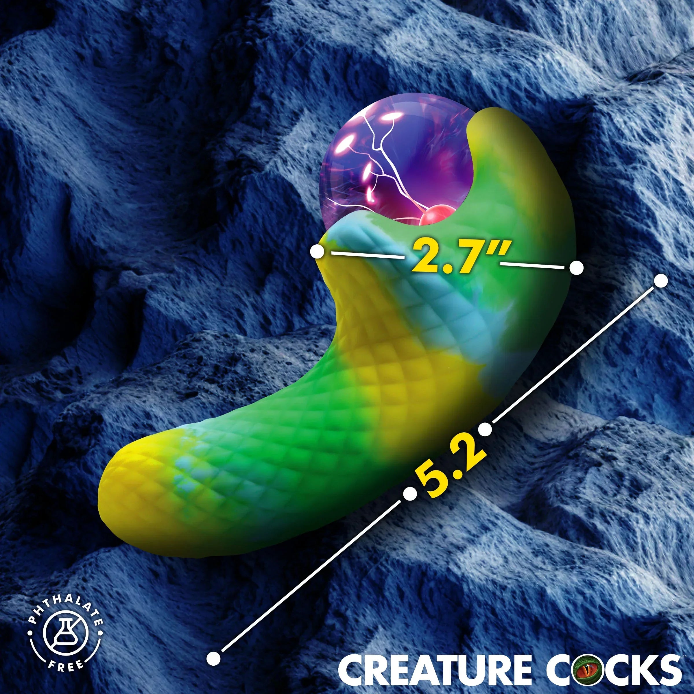 Creature Cocks Electric Eye Plasma Rechargeable Silicone Light-Up Vibrator