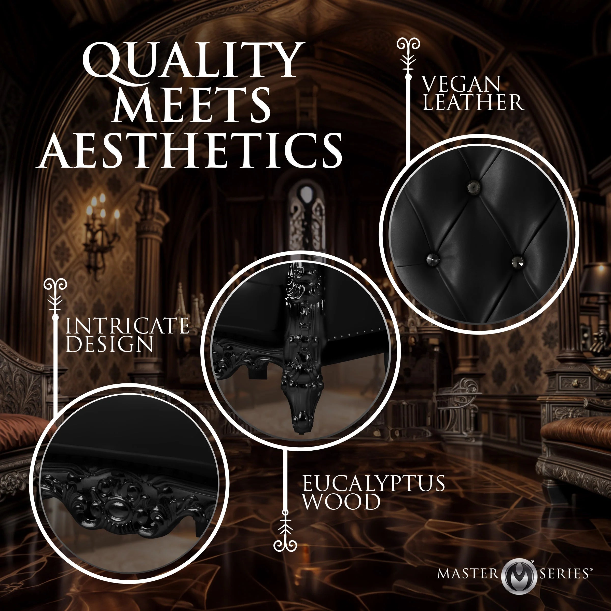 Dom’s Throne – Vegan Leather Throne Chair