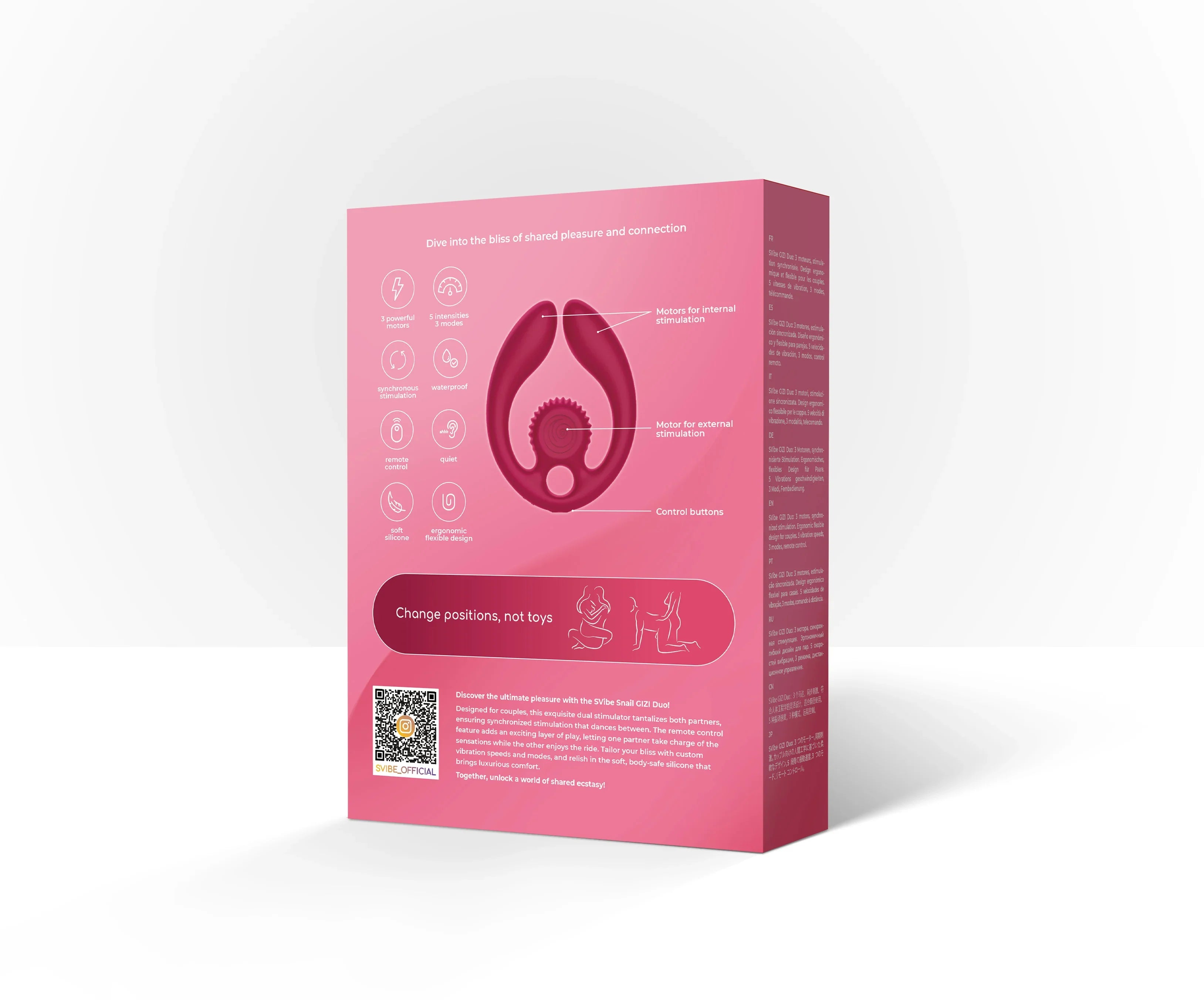 Snail Vibe GIZI Duo Couples Stimulator Vibrator