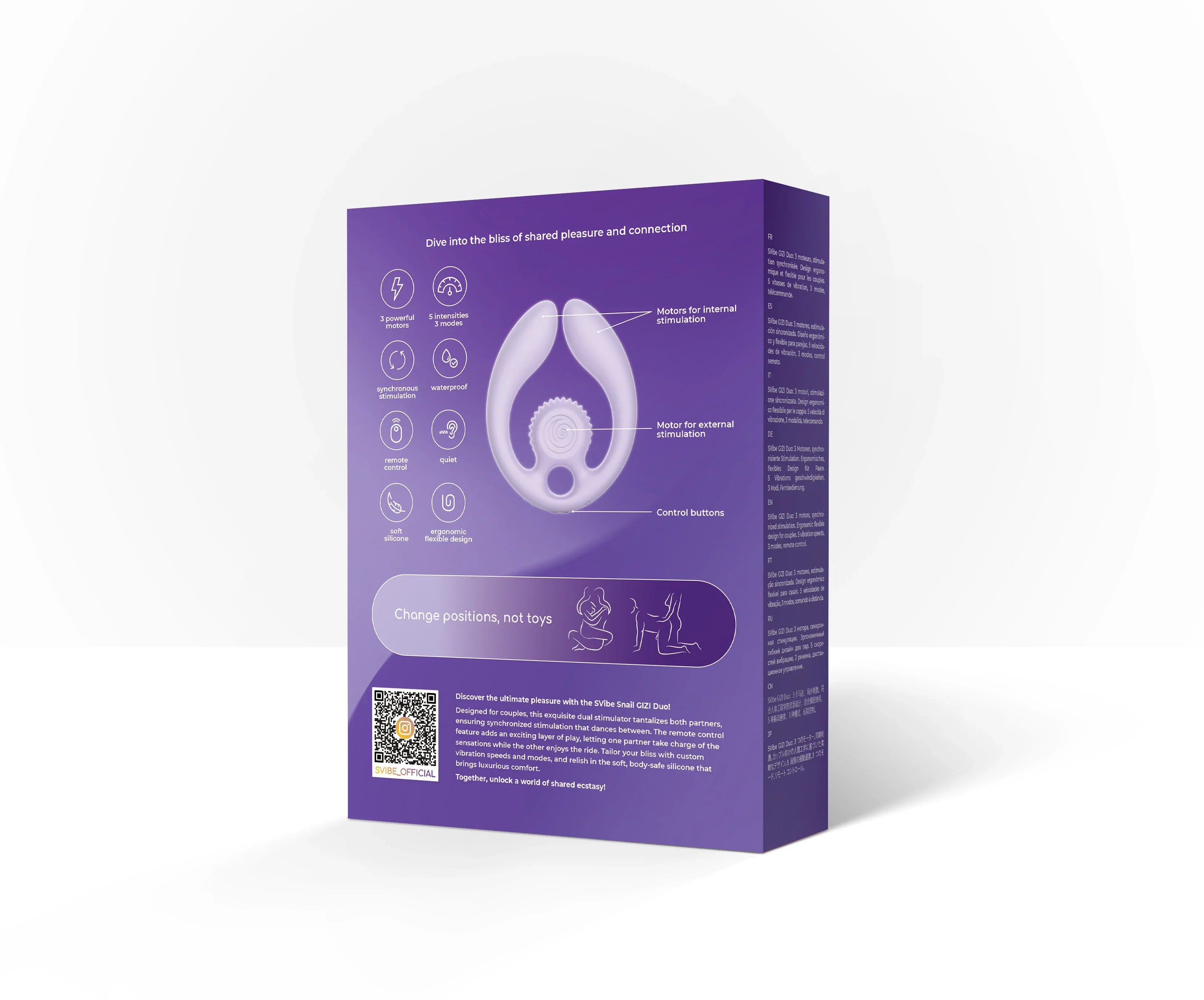 Snail Vibe GIZI Duo Couples Stimulator Vibrator