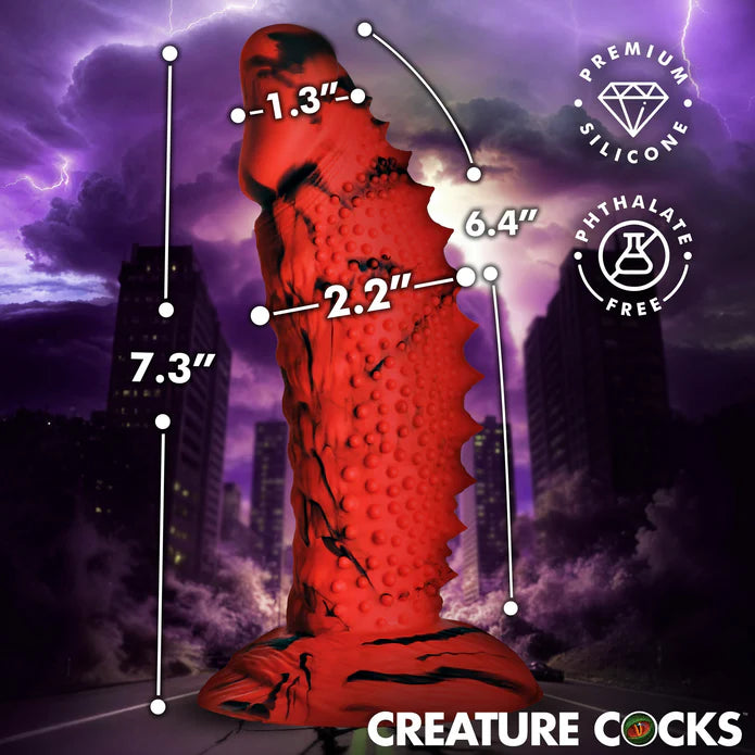 Gojira Silicone Dildo – Monster Fantasy Toy with Suction Cup Base