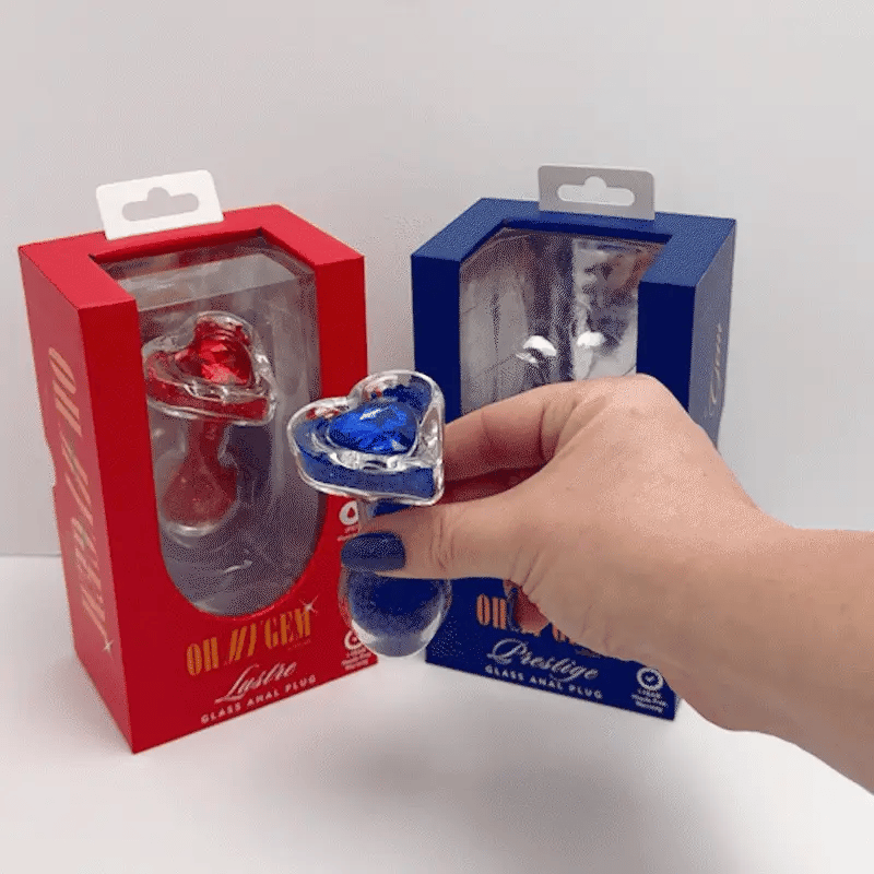 Oh My Gem Lustre Glass Anal Plug
