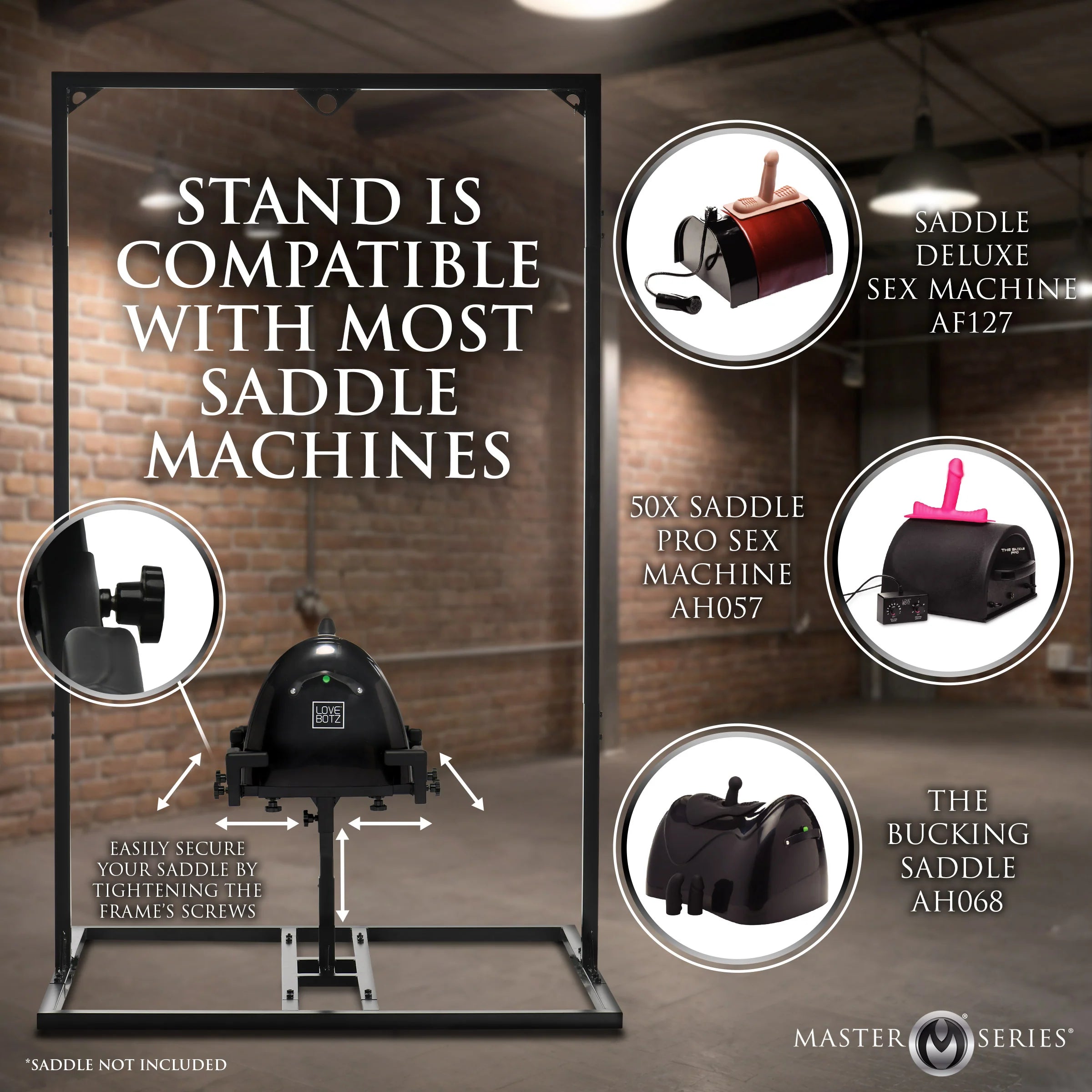 Pleasure Post Saddle Frame – Adjustable Bondage Stand