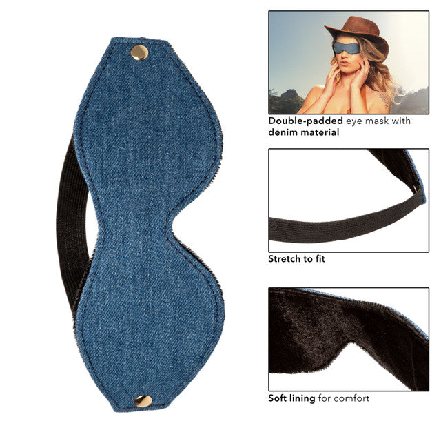 Ride 'em™ Premium Denim Collection Eye Mask
