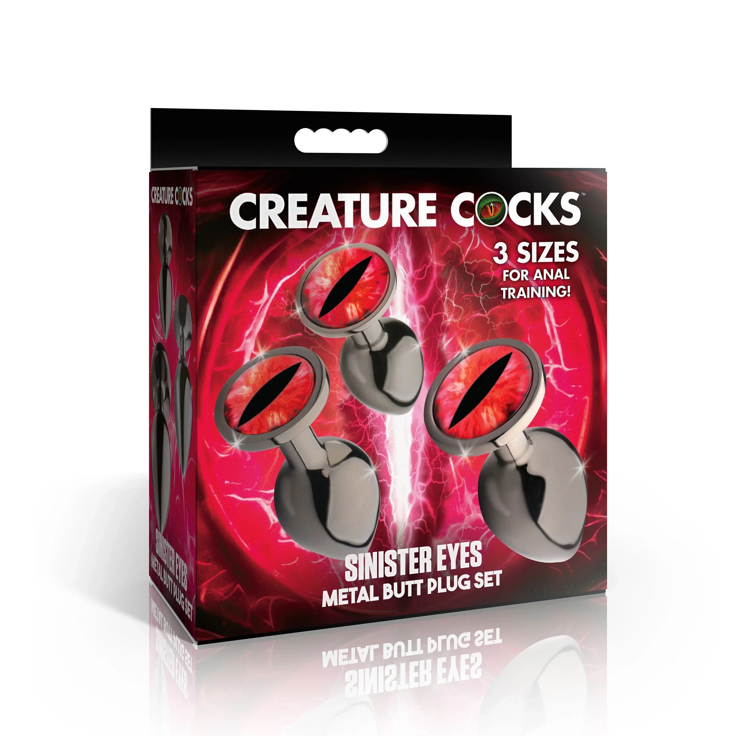 Creature Cocks Red Eye Metal Butt Plug