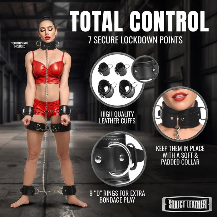Strict Leather Leather Bondage Set