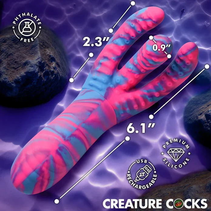 Creature Cocks Tenta-Come Come-Hither Tentacle Silicone Vibrator
