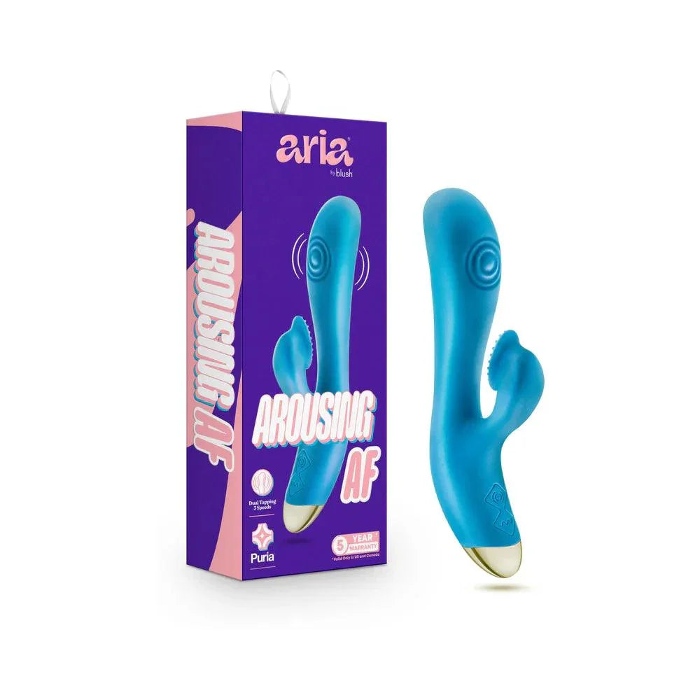 Aria Arousing AF Rechargeable Silicone Rabbit Vibrator - Buy At Luxury Toy X - Free 3-Day Shipping
