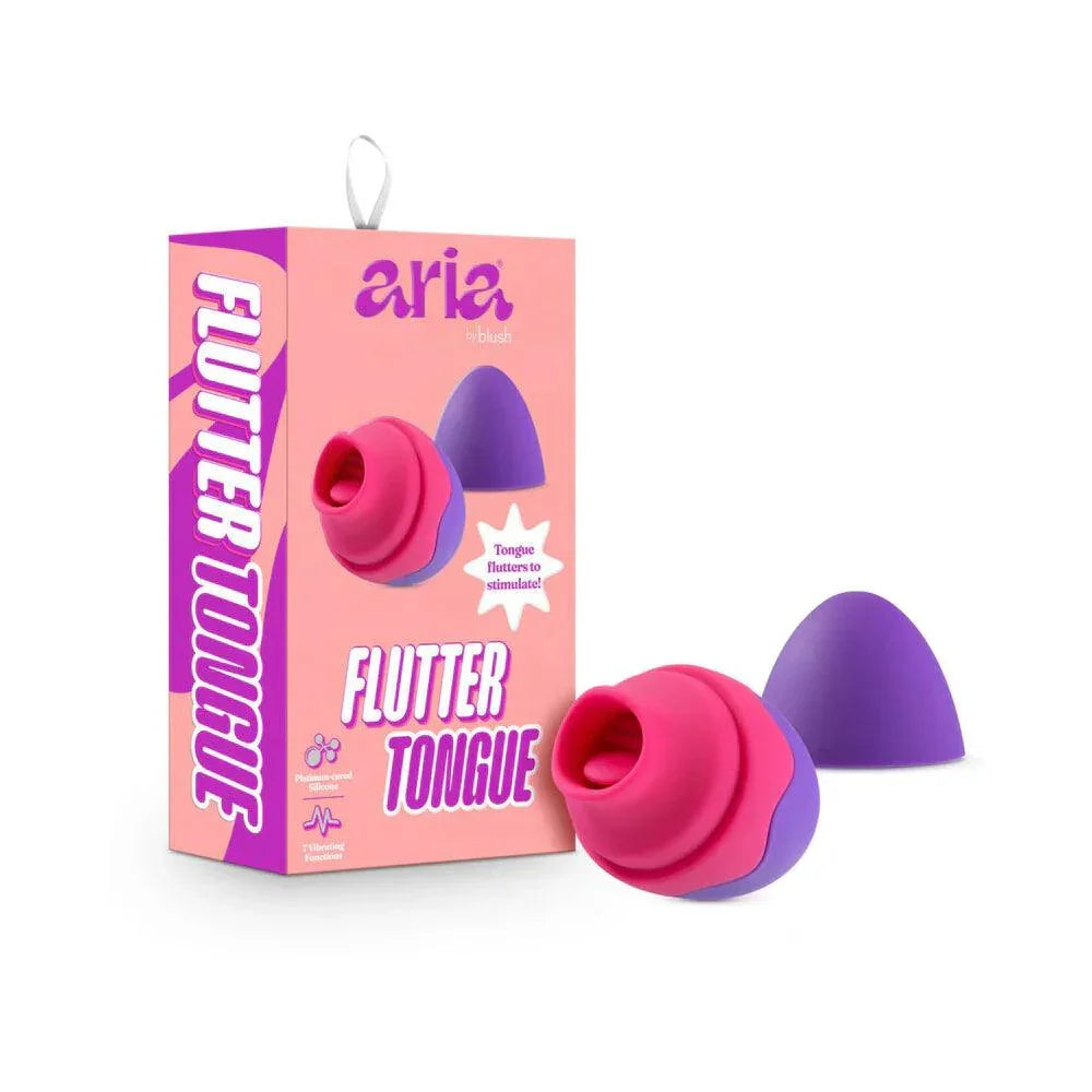 Aria Flutter Tongue Rechargeable Silicone Flicking Vibrator - Buy At Luxury Toy X - Free 3-Day Shipping