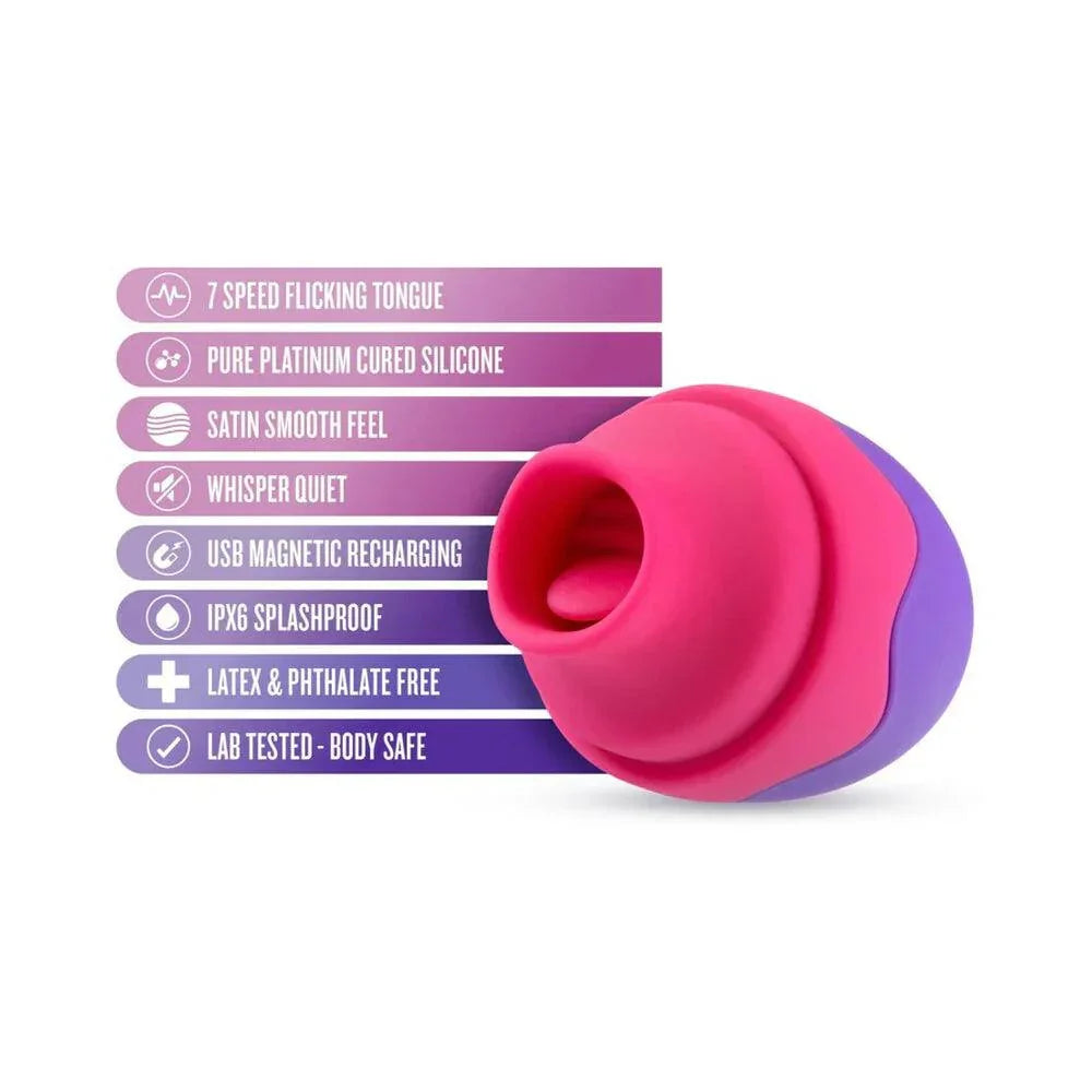 Aria Flutter Tongue Rechargeable Silicone Flicking Vibrator - Buy At Luxury Toy X - Free 3-Day Shipping