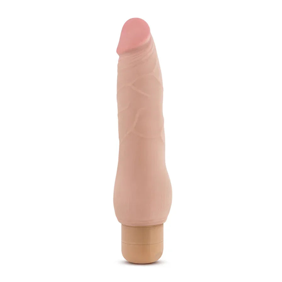 Au Naturel Fabien 9” Vibrating Dual-Density Dildo - Buy At Luxury Toy X - Free 3-Day Shipping