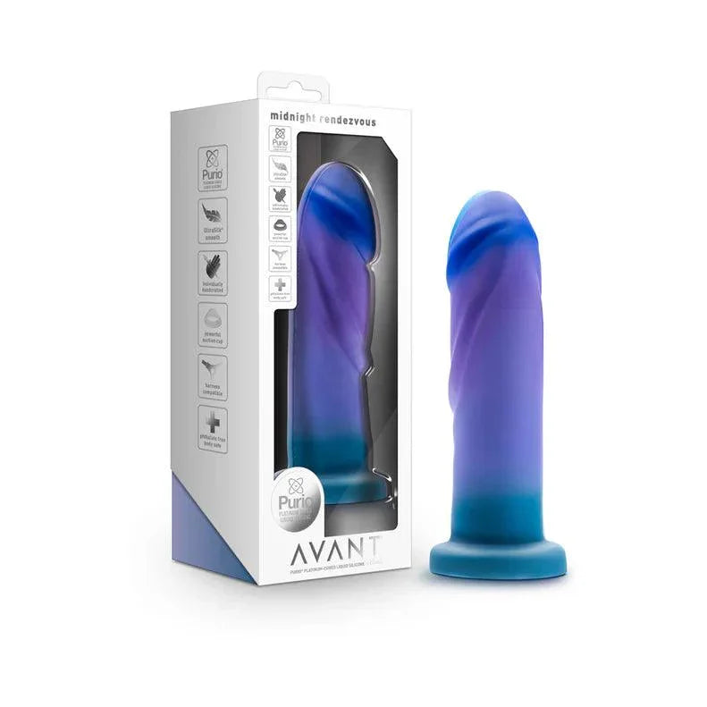 Avant Midnight Rendezvous Silicone Dildo - Buy At Luxury Toy X - Free 3-Day Shipping