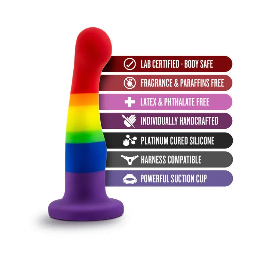 Avant Pride P1 Freedom 6-Inch Silicone Dildo - Buy At Luxury Toy X - Free 3-Day Shipping