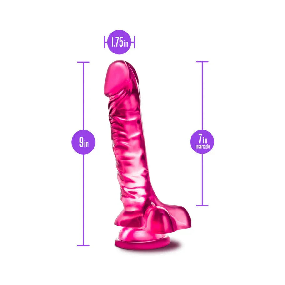 B Yours Basic 8 Realistic 9-Inch Dildo with Balls β The Perfect First-Time Toy - Buy At Luxury Toy X - Free 3-Day Shipping