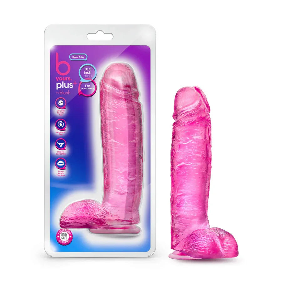 B Yours Plus Big N' Bulky Realistic Dildo with Suction Cup - Buy At Luxury Toy X - Free 3-Day Shipping