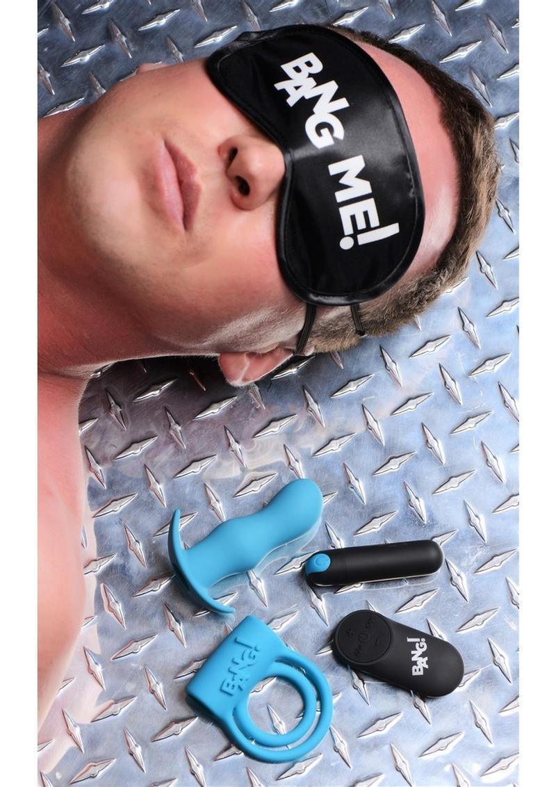 Bang! Duo Blast Plug and Cock Ring Kit (set of 4) - Buy At Luxury Toy X - Free 3-Day Shipping