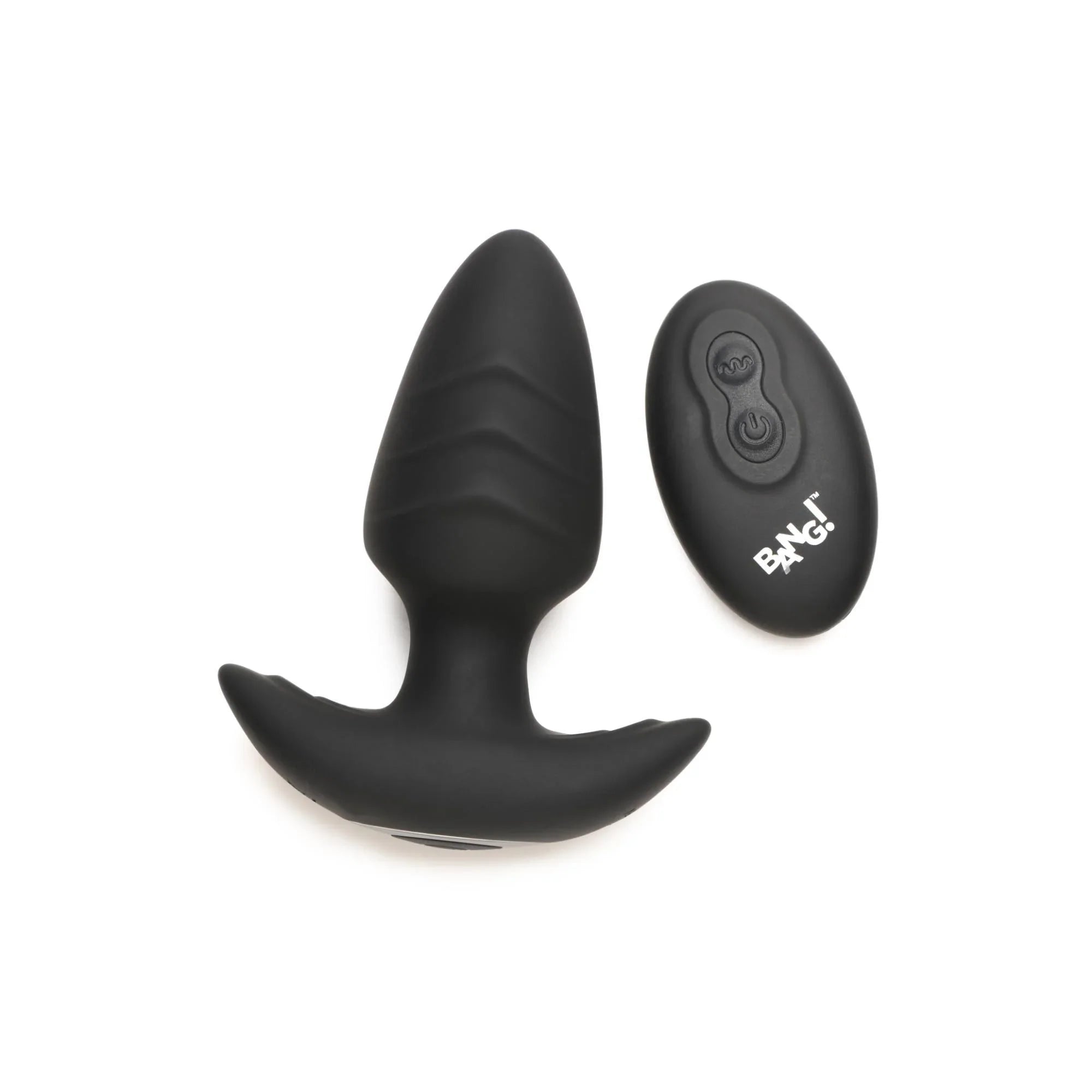 Bang! Rotating Vibrating Rechargeable Silicone Butt Plug with Remote - Buy At Luxury Toy X - Free 3-Day Shipping