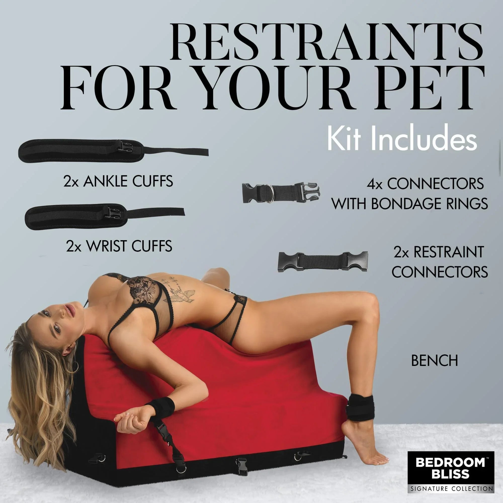 Bedroom Bliss Lover's Bondage Bench - Buy At Luxury Toy X - Free 3-Day Shipping