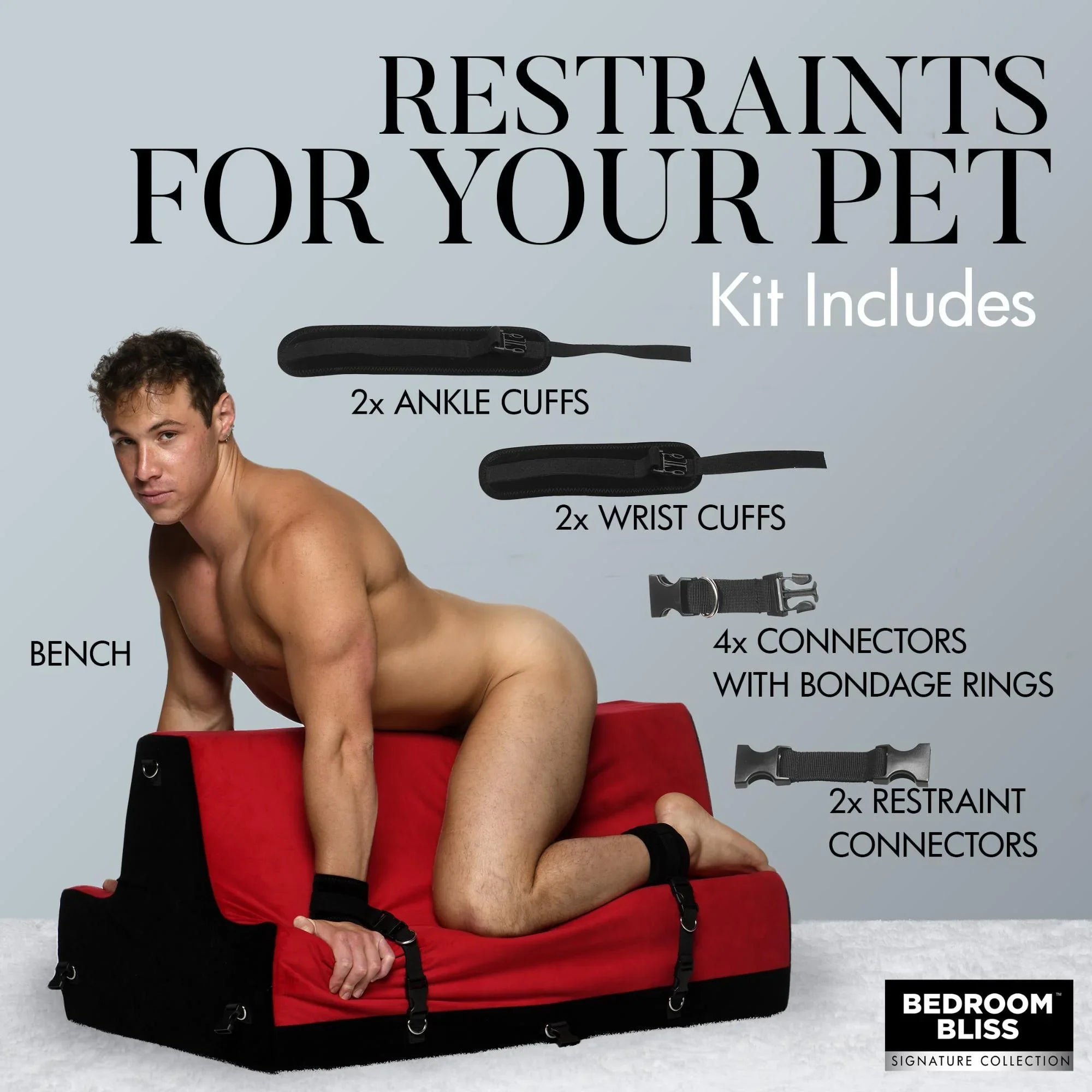 Bedroom Bliss Lover's Bondage Bench - Buy At Luxury Toy X - Free 3-Day Shipping