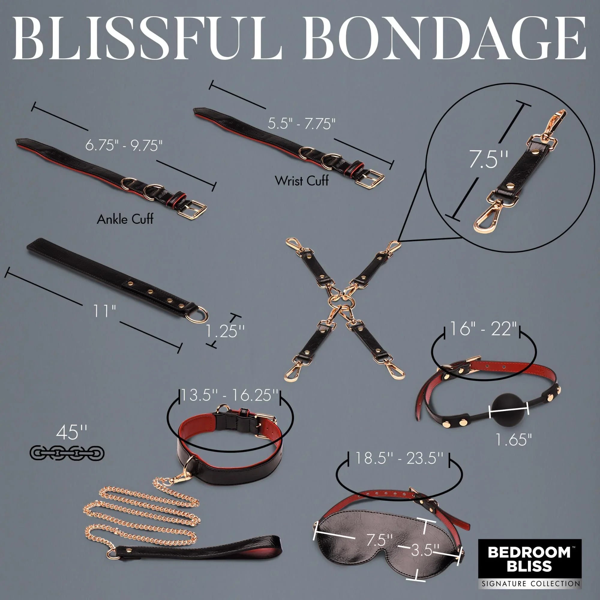 Bedroom Bliss Lover's Deluxe Bondage Set - Buy At Luxury Toy X - Free 3-Day Shipping