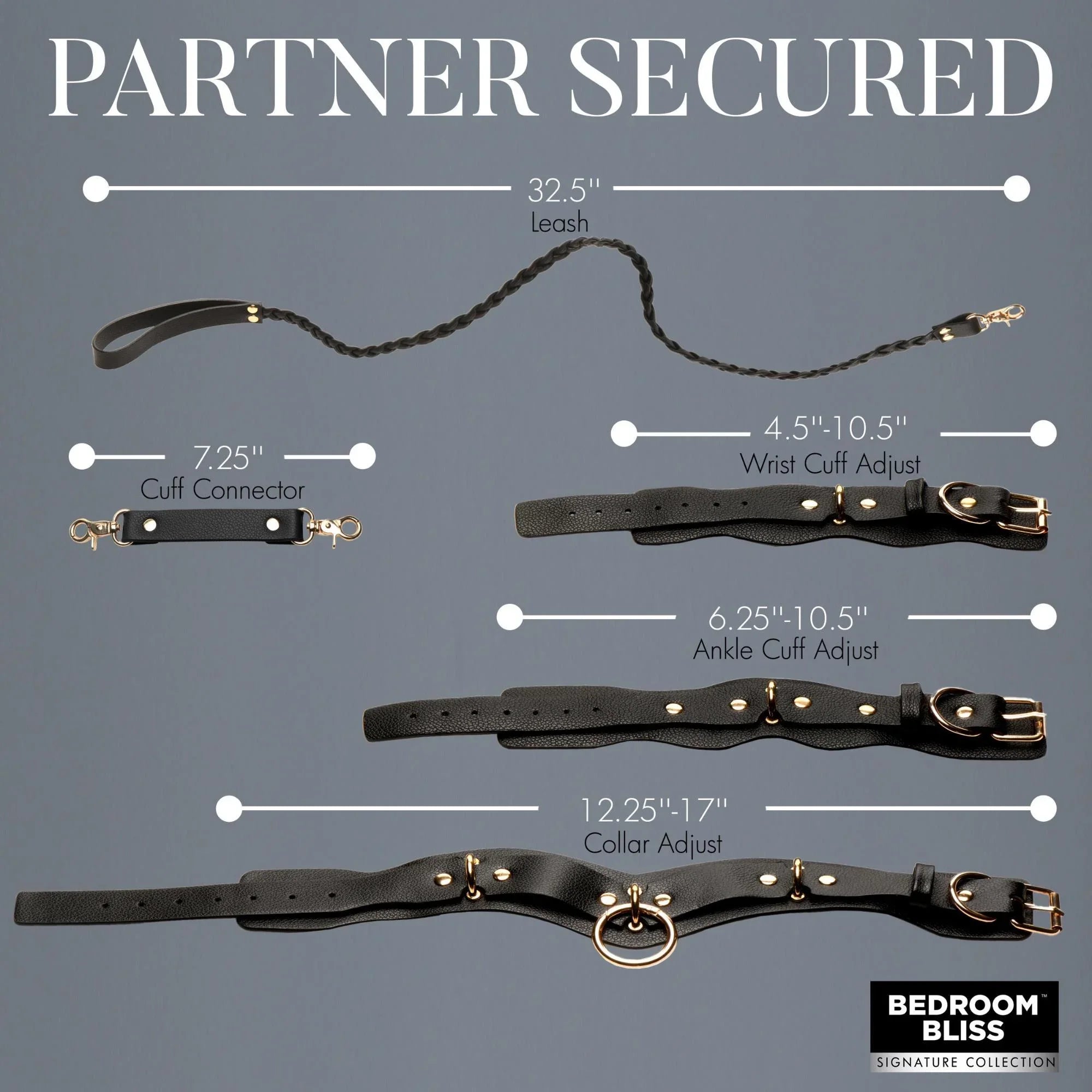 Bedroom Bliss Lover's Restraints Set - Buy At Luxury Toy X - Free 3-Day Shipping