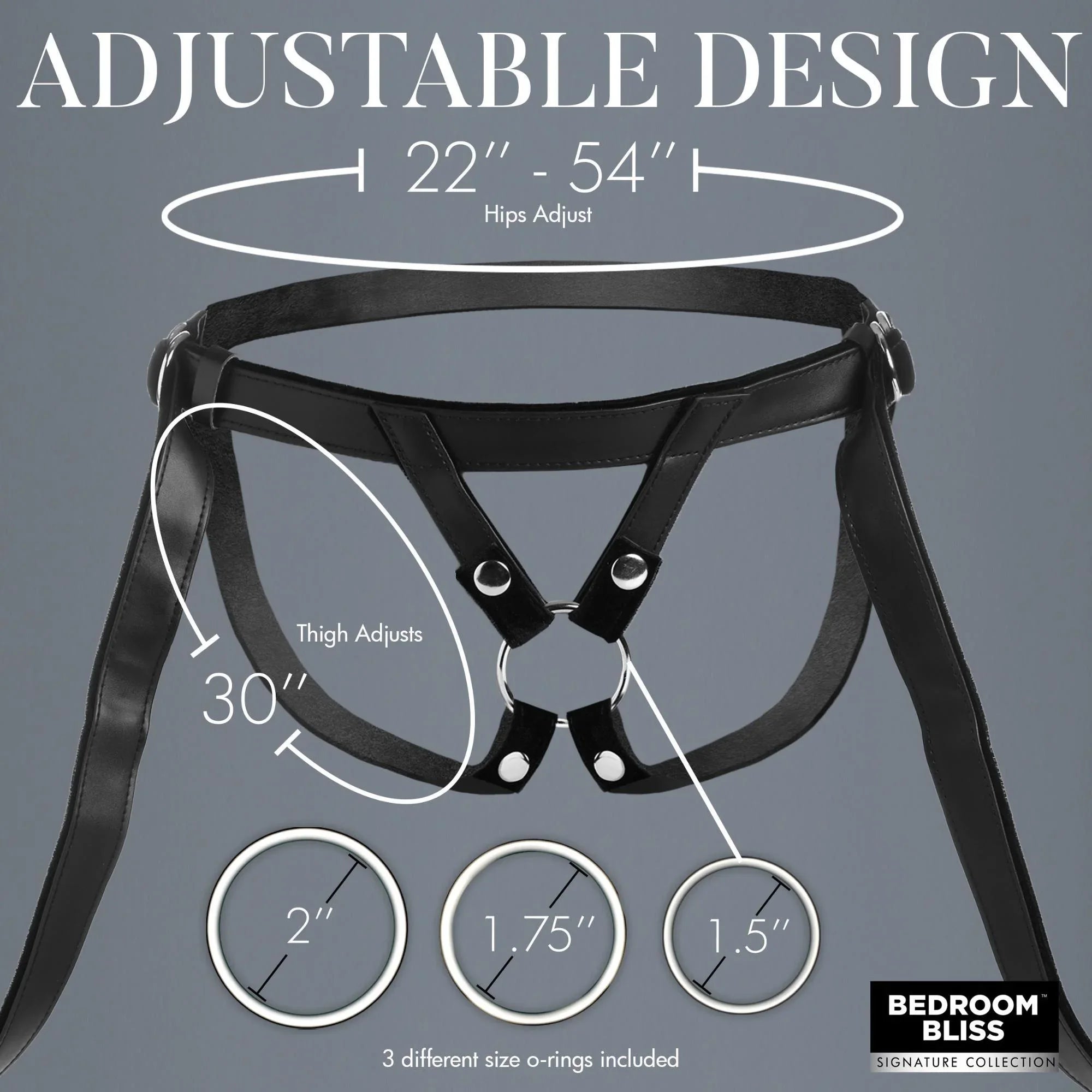 Bedroom Bliss Velvet Kiss Strap-On Harness - Buy At Luxury Toy X - Free 3-Day Shipping