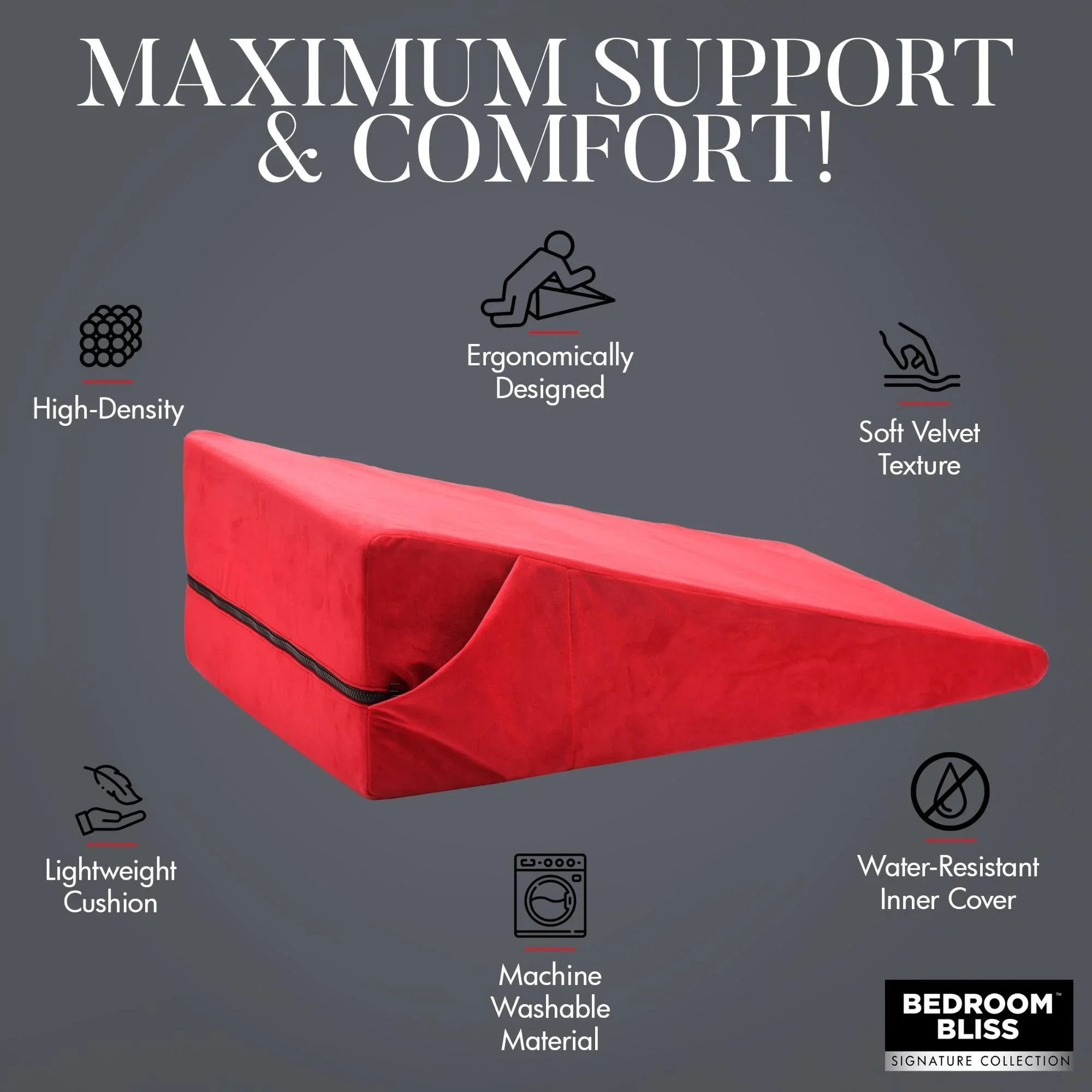 Bedroom Bliss XL-Love Cushion - Buy At Luxury Toy X - Free 3-Day Shipping