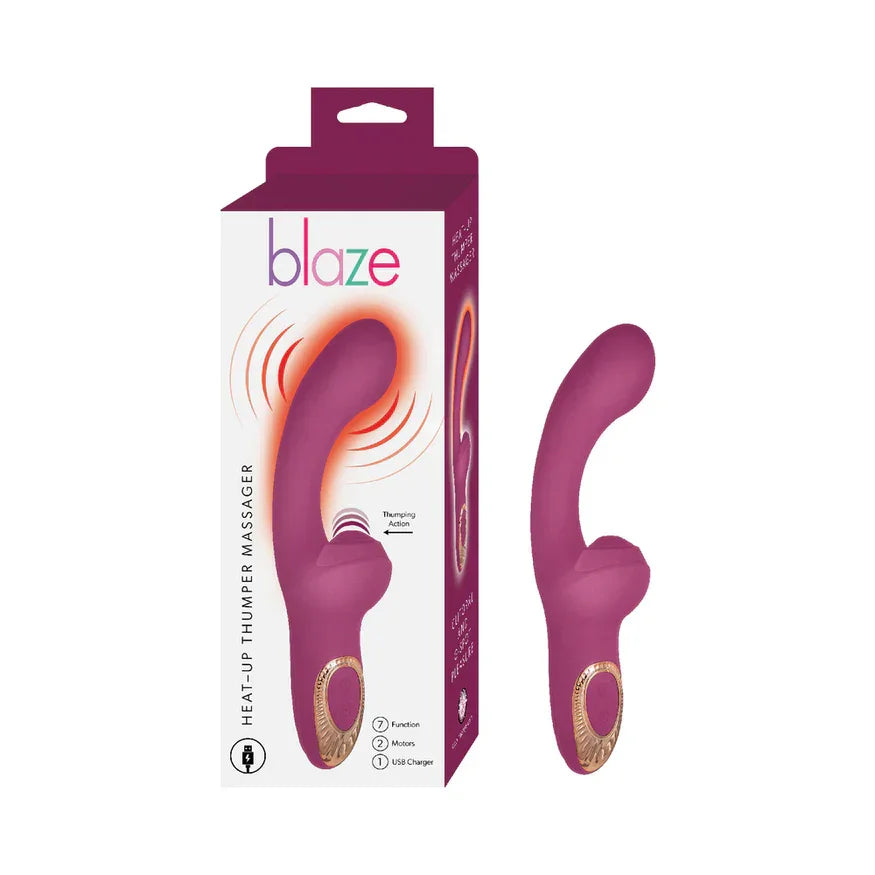 Blaze Heat-Up Thumper Massager - Buy At Luxury Toy X - Free 3-Day Shipping
