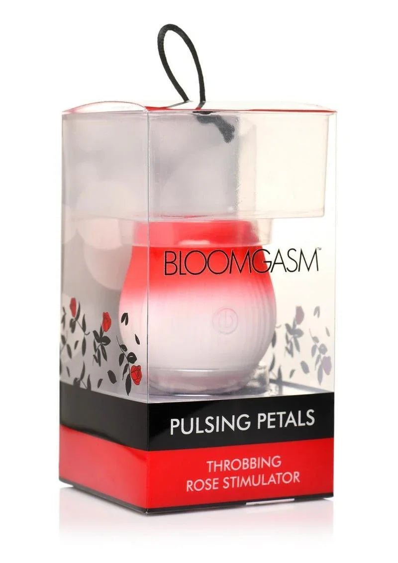Bloomgasm Pulsing Petals Throbbing Silicone Rechargeable Rose Stimulator - Buy At Luxury Toy X - Free 3-Day Shipping