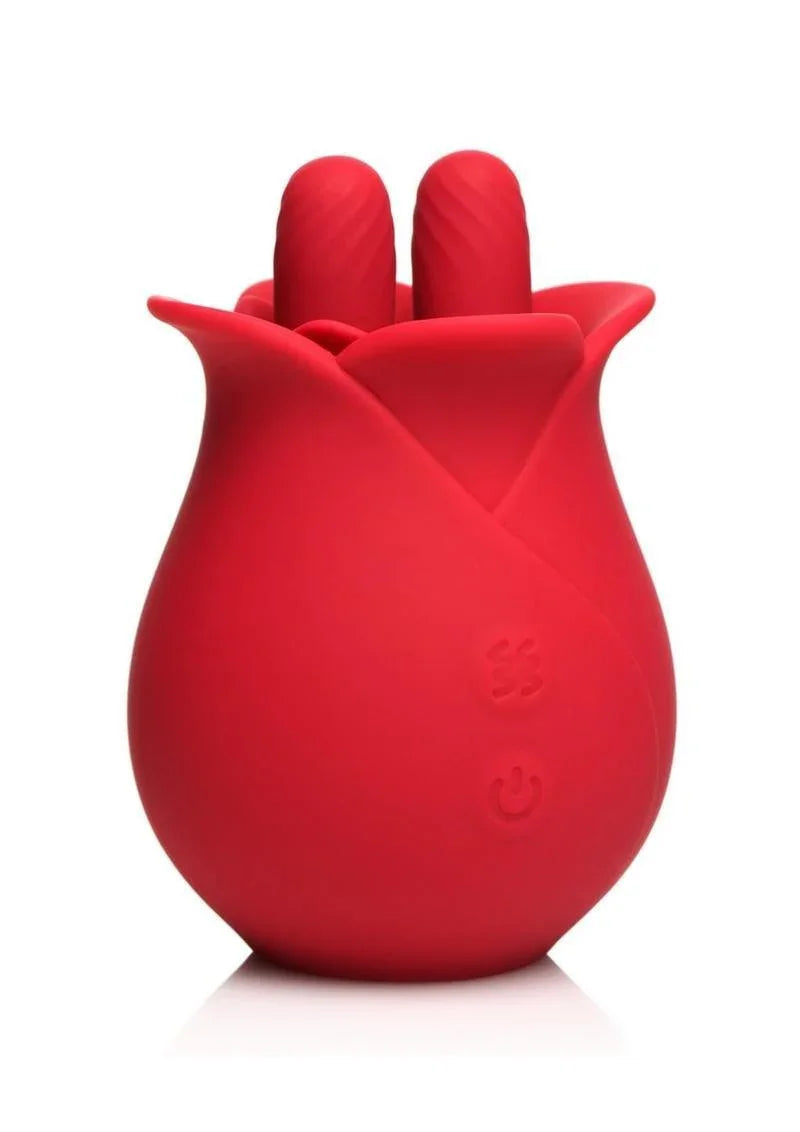 Bloomgasm The Rose Fondle 10x Silicone Rechargeable Massaging Rose Clit Stimulator - Buy At Luxury Toy X - Free 3-Day Shipping