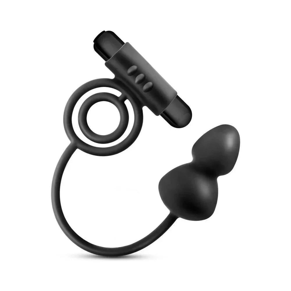 Blush Anal Adventures Platinum Silicone Anal Plug With Vibrating C Ring - Buy At Luxury Toy X - Free 3-Day Shipping