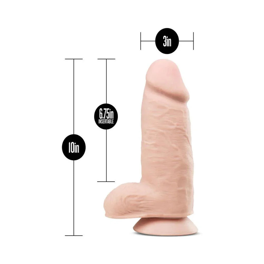 Blush Au Naturel 2.75 Pounder 10 in. Posable Dual Density Dildo with Balls & Suction Cup - Buy At Luxury Toy X - Free 3-Day Shipping