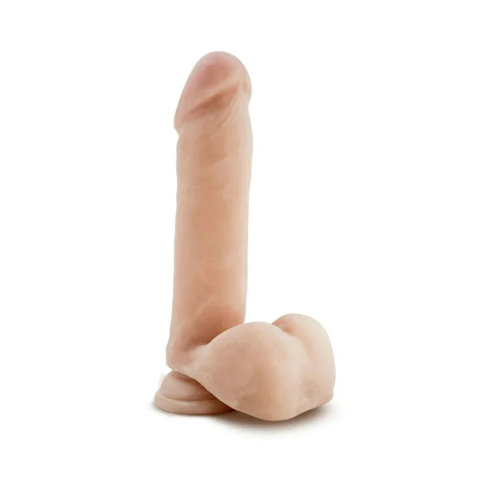 Blush Au Naturel 8 in. Posable Dual Density Dildo with Balls & Suction Cup - Buy At Luxury Toy X - Free 3-Day Shipping
