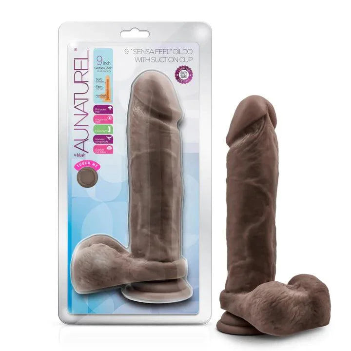 Blush Au Naturel 9.5 in. Posable Dual Density Dildo with Balls & Suction Cup - Buy At Luxury Toy X - Free 3-Day Shipping