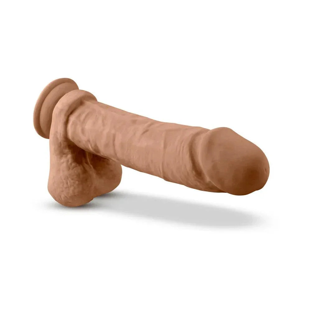 Blush Au Naturel 9.5 in. Posable Dual Density Dildo with Balls & Suction Cup - Buy At Luxury Toy X - Free 3-Day Shipping