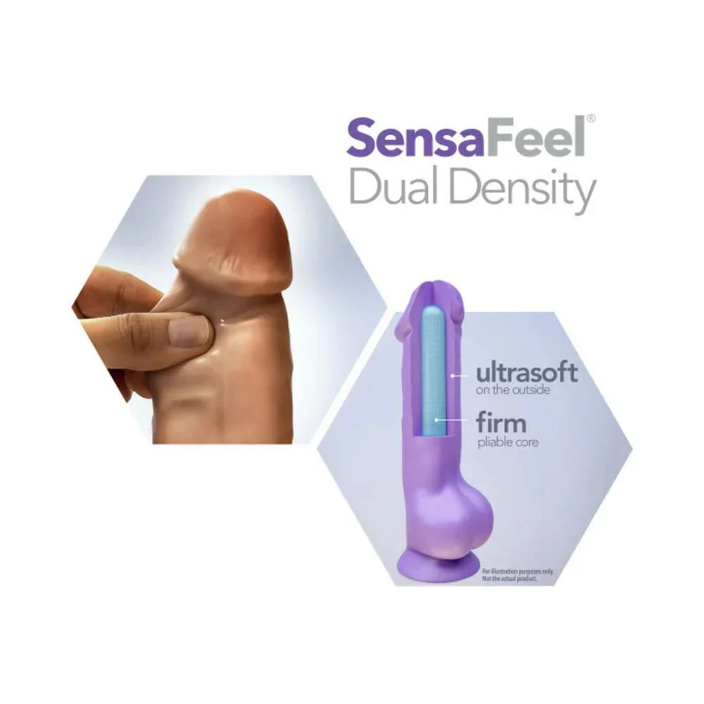 Blush Au Naturel Big Boy 10 in. Posable Dual Density Dildo with Balls & Suction Cup - Buy At Luxury Toy X - Free 3-Day Shipping