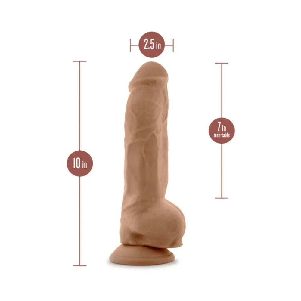 Blush Au Naturel Big Boy 10 in. Posable Dual Density Dildo with Balls & Suction Cup - Buy At Luxury Toy X - Free 3-Day Shipping