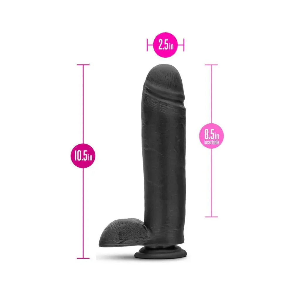 Blush Au Naturel Bold Huge 10.5 in. Posable Dual Density Dildo with Balls & Suction Cup - Buy At Luxury Toy X - Free 3-Day Shipping