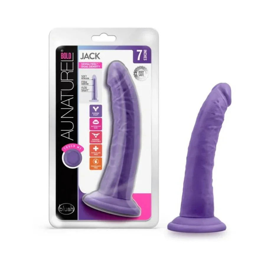 Blush Au Naturel Bold Jack 7 in. Posable Dual Density Dildo with Suction Cup - Buy At Luxury Toy X - Free 3-Day Shipping