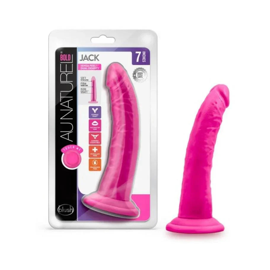Blush Au Naturel Bold Jack 7 in. Posable Dual Density Dildo with Suction Cup - Buy At Luxury Toy X - Free 3-Day Shipping