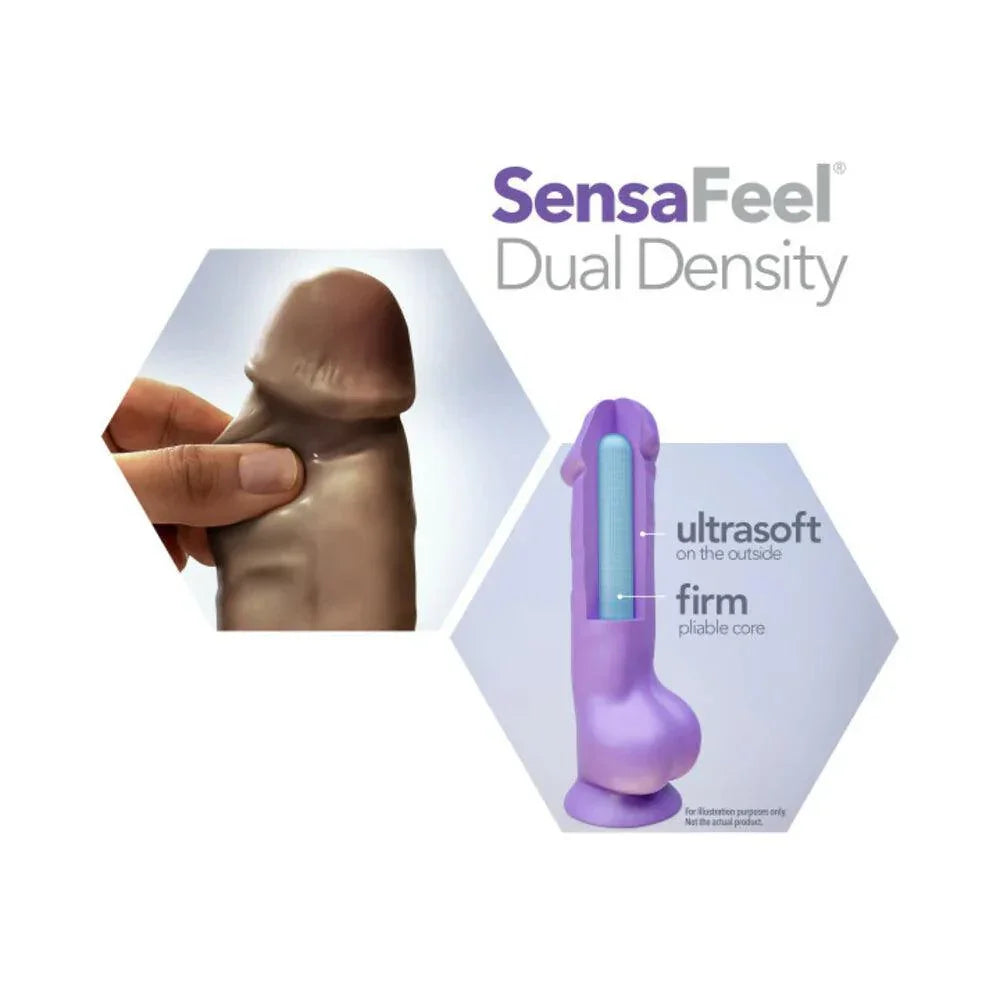 Blush Au Naturel Chub 10 in. Posable Dual Density Dildo with Balls & Suction Cup - Buy At Luxury Toy X - Free 3-Day Shipping
