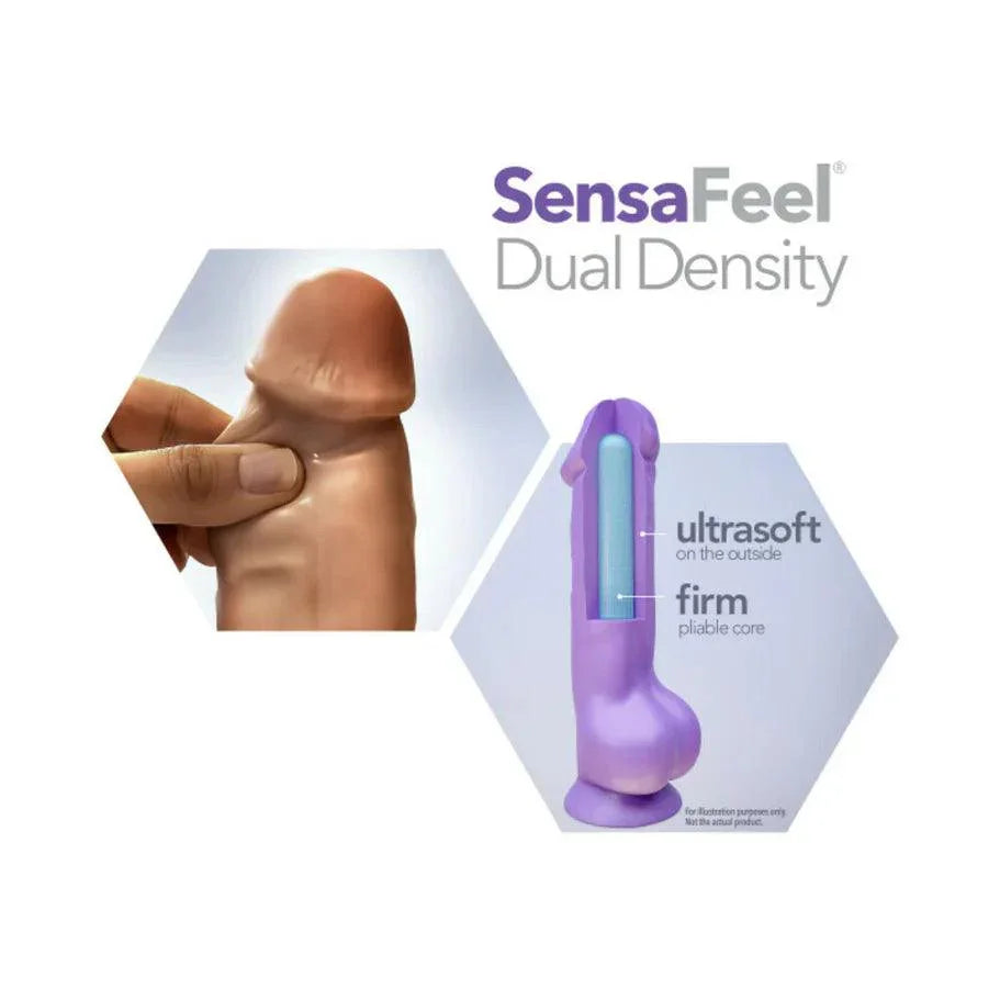 Blush Au Naturel Huge 10 in. Posable Dual Density Dildo with Balls & Suction Cup - Buy At Luxury Toy X - Free 3-Day Shipping