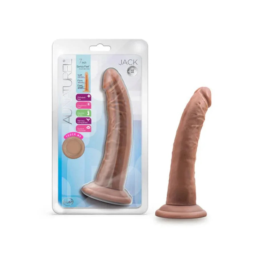 Blush Au Naturel Jack Dildo with Suction Cup 7in - Buy At Luxury Toy X - Free 3-Day Shipping