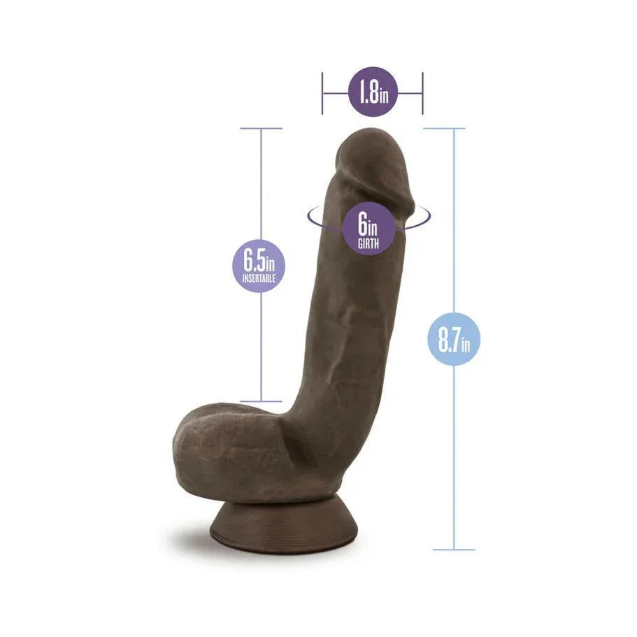 Blush Au Naturel Jerome 8.5 in. Posable Dual Density Dildo with Balls & Suction Cup - Buy At Luxury Toy X - Free 3-Day Shipping