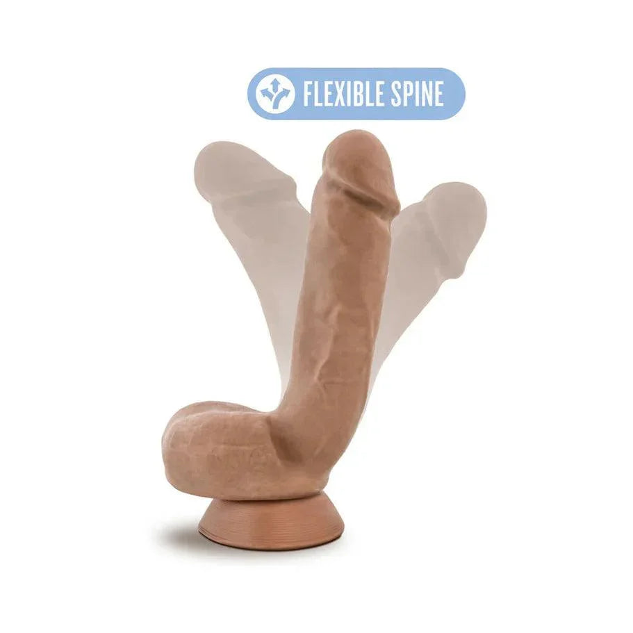 Blush Au Naturel Macho 8.5 in. Posable Dual Density Dildo with Balls & Suction Cup - Buy At Luxury Toy X - Free 3-Day Shipping