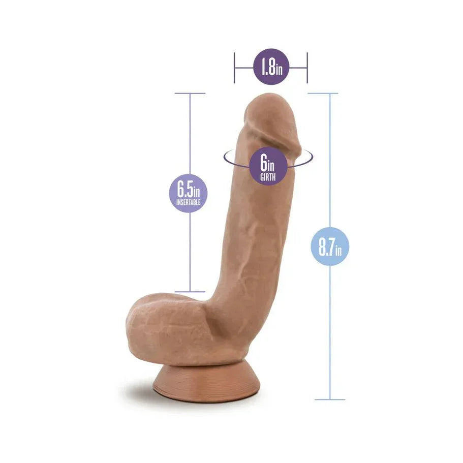 Blush Au Naturel Macho 8.5 in. Posable Dual Density Dildo with Balls & Suction Cup - Buy At Luxury Toy X - Free 3-Day Shipping