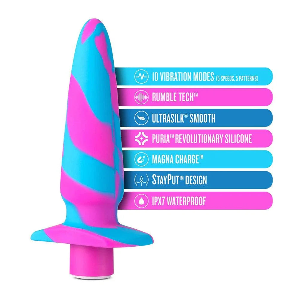 Blush Avant Vibrotize Vibrating Silicone Anal Plug Fuchsia - Buy At Luxury Toy X - Free 3-Day Shipping