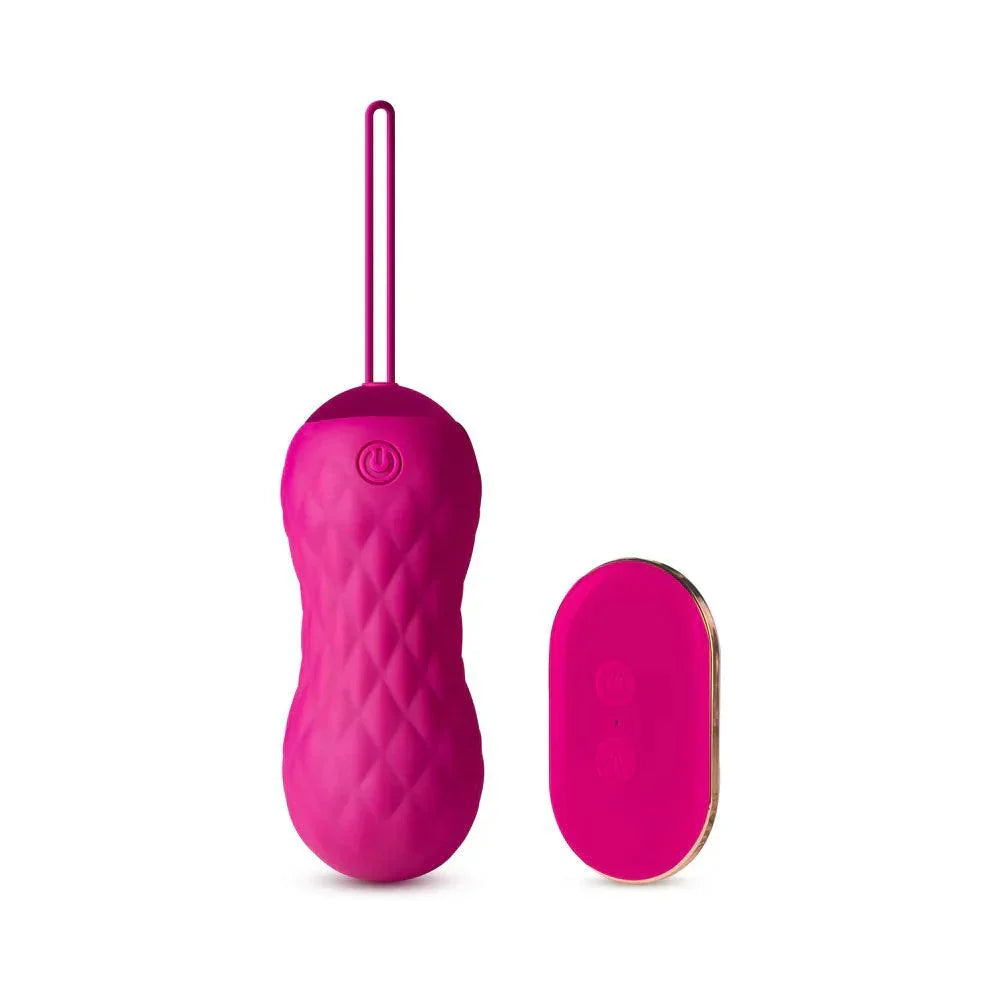 Blush Carina Rechargeable Silicone Vibrating Egg - Velvet Fuchsia - Buy At Luxury Toy X - Free 3-Day Shipping
